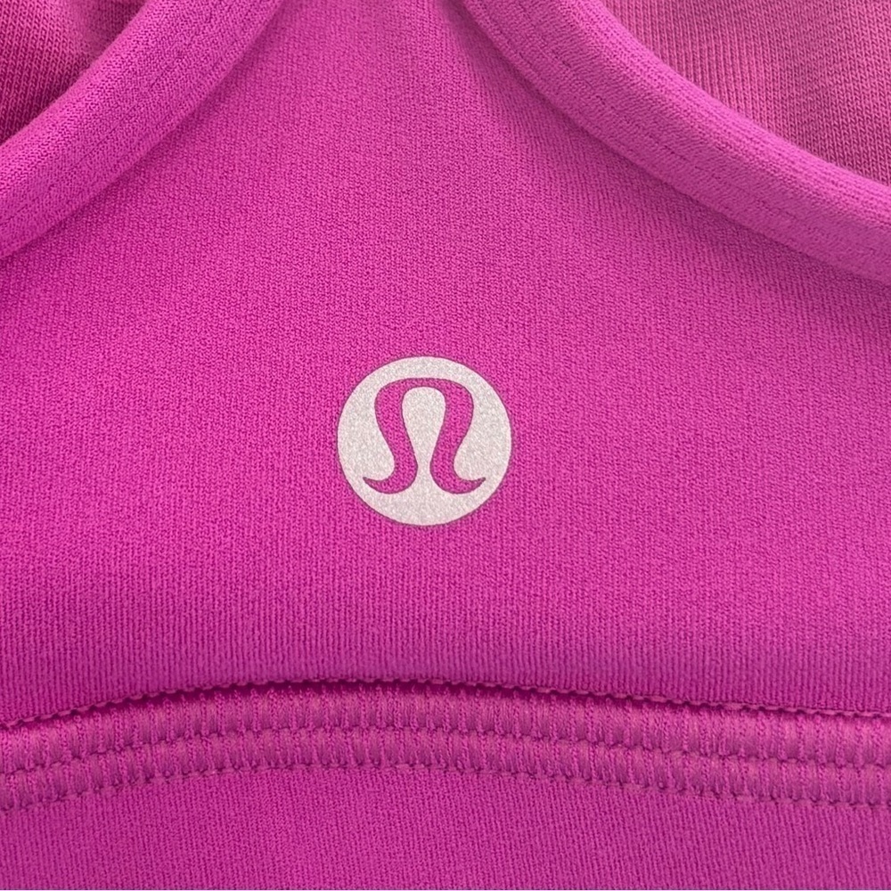 NWT Lululemon Flow Y Bra Nulu In Vivid Plum Size 8 - Picture 3 of 6